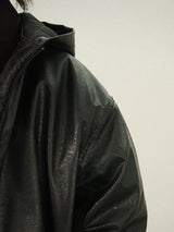 MT Hoody Leather Bomber Padding