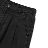 KIRSH PLAIN COOL WIDE FIT DENIM PANTS - BLACK