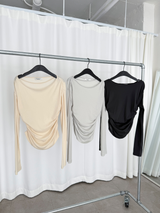 nube string shirring top (3color)