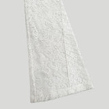 LACE COMBI BOOTS-CUT PANTS