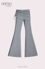 Liiv short-sleeve cap training shirring pants set (LONG PANTS)