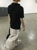 ゴーデ ヘンリーネック フーデッド ショートスリーブ Tシャツ 5カラー