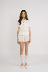 Ribbon cape cardigan