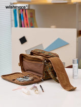 Cute Large Capacity Cosmetic Bag Partitioned Layered Travel Storage Bag
