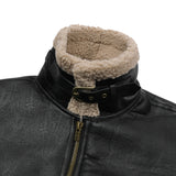 チャイブレザーワッペンマスタングジャケット (UNISEX)