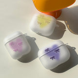 Blue - Ribbon Puff AirPods Case_matt
