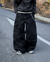 Karzen rivet cargo wide denim