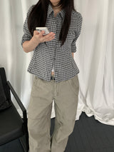 Lecca Rolled-up Check Shirt