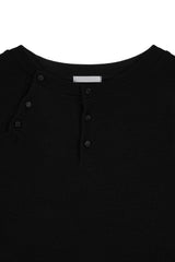 トフィヘンリーネック長袖Tシャツ