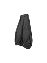 (cont'd)プリーツダブルウエストドレープスカイミターレイコンツアードスーツトラウザーズ