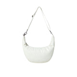 24FW ベーシックロゴグロッシービーガンレザークロスバッグ アイボリー