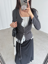 chiffon bandnig tube top (3color)