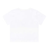 Cat Save The World フットパッドハーフTシャツ (White)