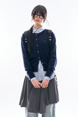 Ciel round button-up cardigan