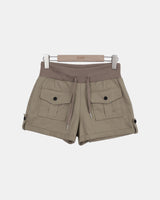 Peton Two-Pocket Roll-Up Shorts