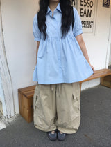 Cotton Big Cargo Pants