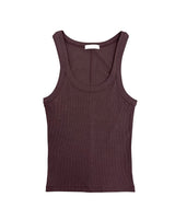 Rimb Minimal Ribbed Sleeveless Top