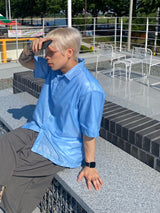 Shining string short sleeve shirt 3C