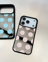 [MADE]バブルキャンディ iPhone MagSafe対応 ブラックミラーケース