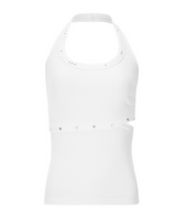 スタッドホルタータンクトップ - WHITE