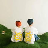 FAITH FADE UTOPIA - サニーオーバーサイズTシャツ (ブロークンホワイト)