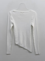 Ruby Unbalanced Ribbed T-shirt