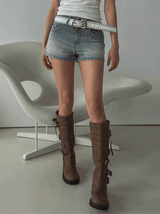 ミュートローライズショートデニムパンツ