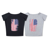 アメリカンプリントショートスリーブTシャツ 231232110