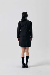 ODE ASYMMETRIC JACKET / BLACK