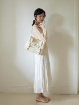Classic ruffle bag_cream