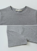 Simple & Basic Round Short Sleeve T-shirt (6color)