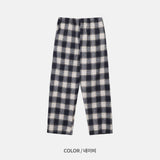 LMN Bay Check Bendable Wide String Pants (3 colors)