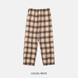 LMN Bay Check Bendable Wide String Pants (3 colors)