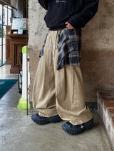 Debut Check Layered Cotton Pants 2C