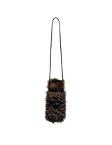 Chewy Shearling Fur Toggle Crossbody Bag