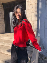 RABBIT ANGORA KNIT CARDIGAN