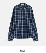 Breed wrinkle checked shirt