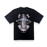 "BLESSED VIRGIN" プリント半袖Tシャツ