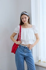 TIERED PUFF BLOUSE