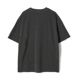Untitled Gihahak Logo Pigment Wash Short Sleeve Washed Black