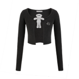 13DE MARZO Doozoo Buckle Cardigan