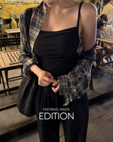 [MADE] Lay pleats sleeveless & pants set