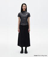 シャーリングハーフジップアップジャージTシャツ