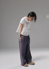 Hand Sprayed Jersey Pants (Charcoal)