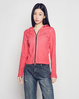 26SS WOMAN ウォッシュドリップフーディージップアップ