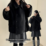 Pony Thick Belt Double High Neck Coat