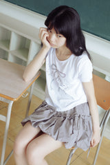 frill balloon skirt(grey)