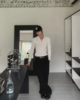Larson Washed Multi-Pocket Wide Cargo Pants