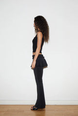 Petite flare pants - black