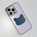 [MADE] WANNA BE A CAT PHONE CASE (mirror silver bumper)